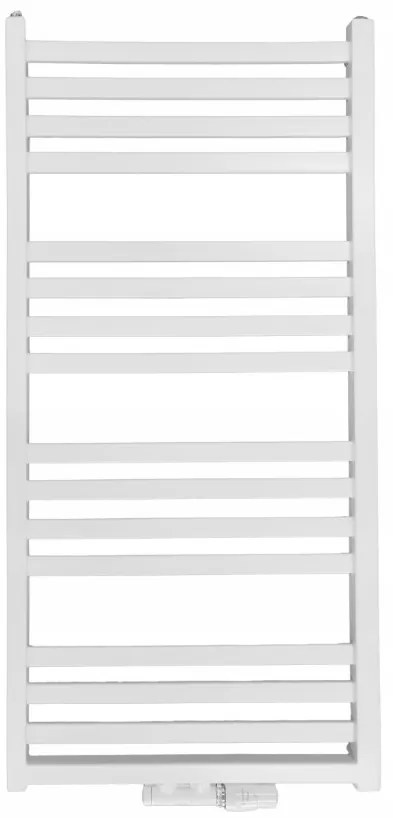 Regnis LOX, fűtőelem 530x880mm központi csatlakozással 50mm, 518W, fekete matt, LOX90/50/D5/FEKETE