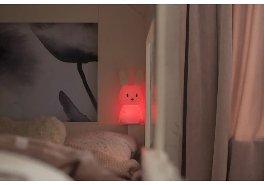 Fehér LED gyerek éjjeli lámpa Bunny - Star Trading
