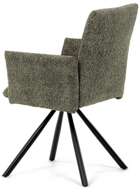 Zöld Bouclé Étkezőszék. DCH-W1117 GRN2