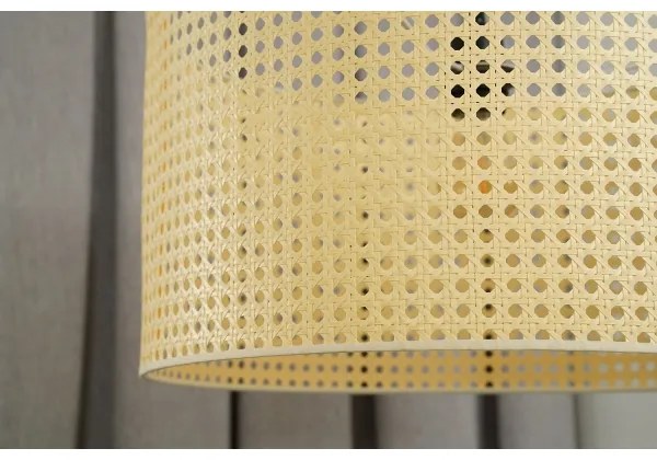 Duolla - Csillár zsinóron ROLLER RATTAN 1xE27/15W/230V átm. 45 cm bézs