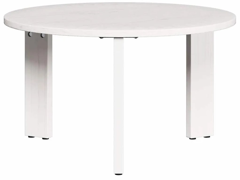Dohányzóasztal 2 pcs Fehér 47.5 x 47.5 x 27 cm Tömör fenyőfa