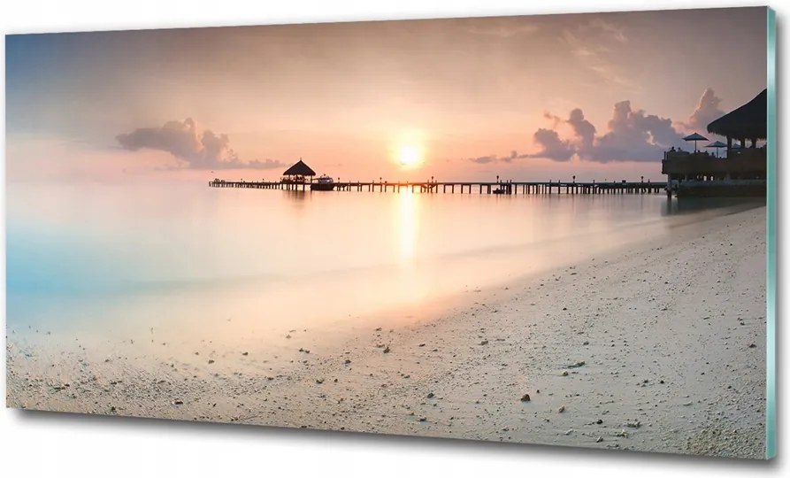 Fotó üvegkép Dalmácia Horvátország 125x50