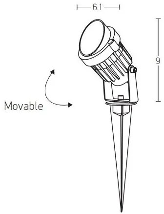 Zambelis E153 - LED Kültéri lámpa LED/5W/230V IP65 antracit