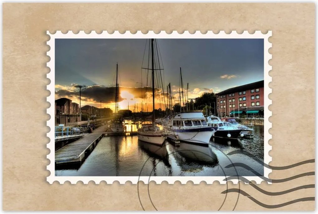 Poszterek 120x80 Nyugat a kikötőben