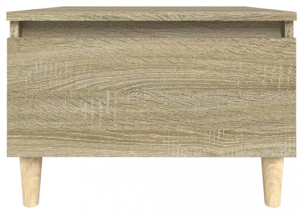 2 db sonoma tölgy színű szerelt fa kisasztal 50x46x35 cm