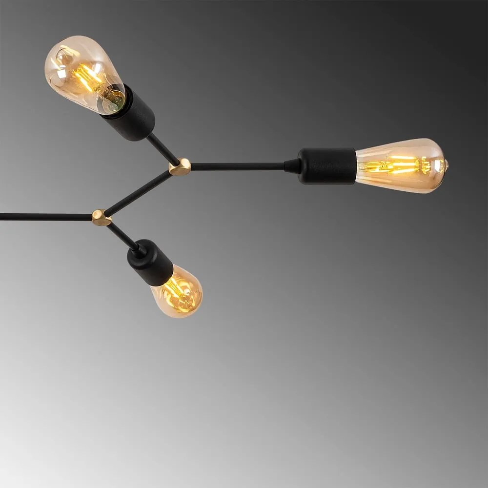 Fekete mennyezeti lámpa 48x95 cm Sparrow – Opviq lights