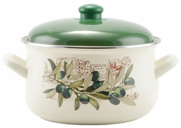 Perfect Home Oliva Zománcozott lábas 22 cm+fedő 14829