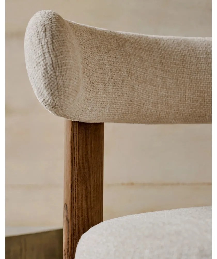 Barna-bézs kőrisfa étkezőszék Granite – Kave Home