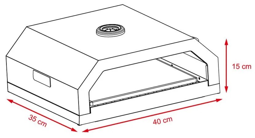 PizzaBox/ FIREBOX Pizzasütő kemence