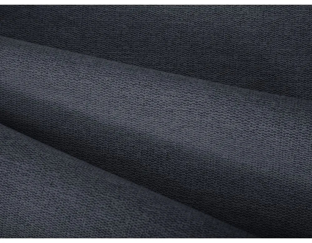 Sötétkék kárpitozott ágyneműtartós franciaágy ágyráccsal 160x200 cm Casey – Mazzini Beds