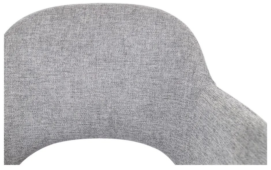 Világosszürke kárpitozott étkezőfotel szett 2 db-os Rowley – Unique Furniture