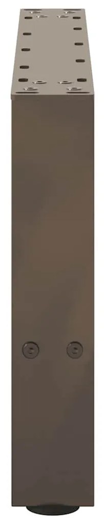 2 db natúr acél dohányzóasztal láb 50 x (30-31) cm acél