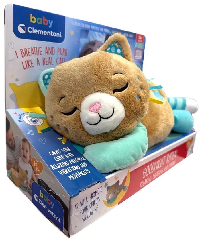 Doromboló cica Brown interaktív plüss játék Clementoni