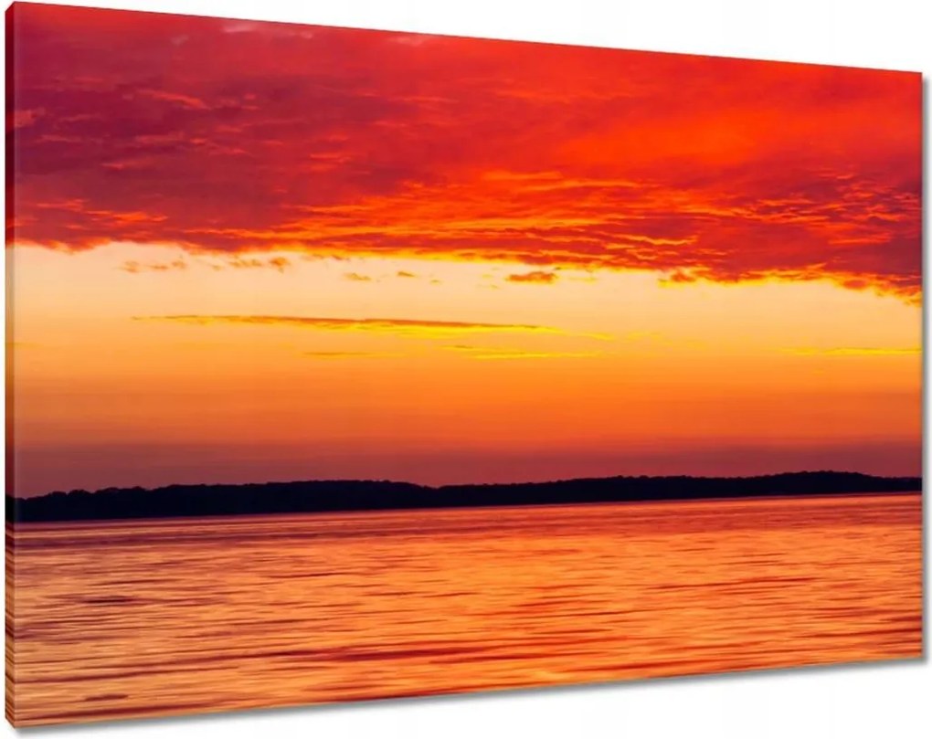 Vászonkép 100x70 Naplemente Felhők