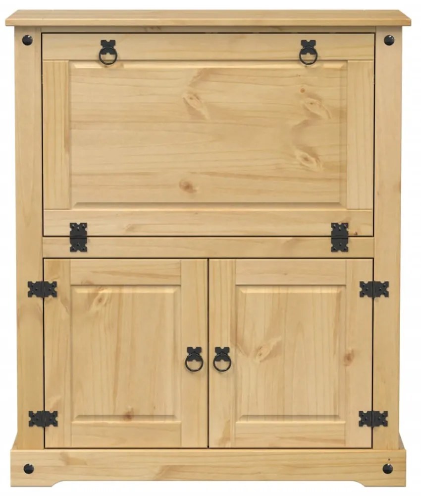 Corona tömör fenyőfa bortároló szekrény 97 x 45 x 114 cm