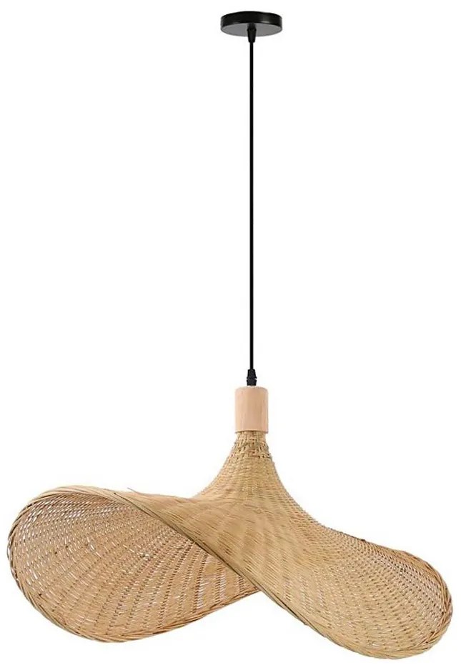 Immax Immax 08289L - Csillár zsinóron SOMBRERO 1xE27/40W/230V átm. 70 cm rattan IM1412