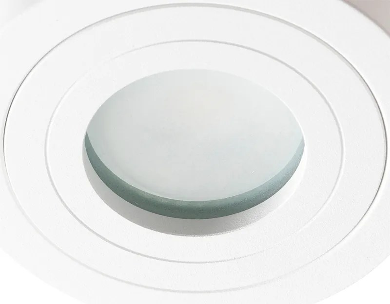 Modern kerek fürdőszoba spotlámpa fehér - Capa