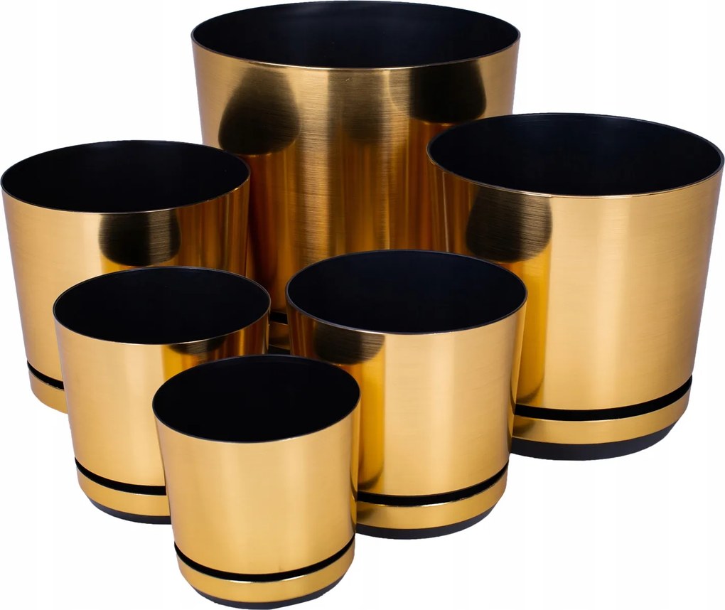 Virágtartó Dekor átm. 16 cm sárgaréz színű