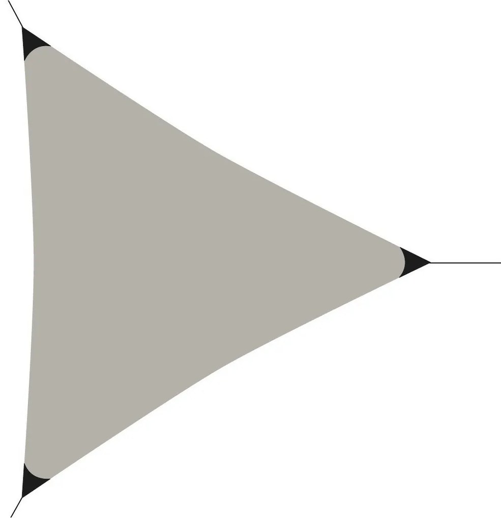 Árnyékolólap UV szűrővel 50+, szürke, 3,6 x 3,6 x, 3,6 x 3,6 x 3,6 m