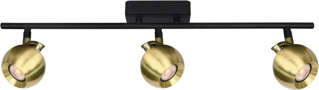 Italux Lafin SPL-45379-3-BK-BRSS Spotlámpa 3x10W/GU10 IP20