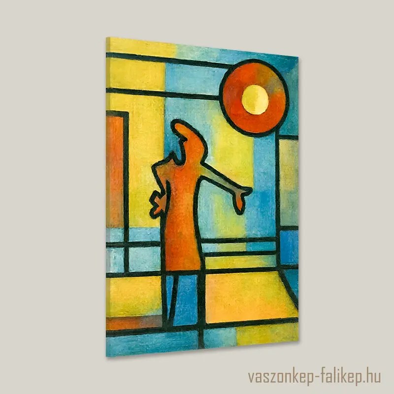 Menő Manó absztrakt figura falikép – modern prémium stílus 40x60cm