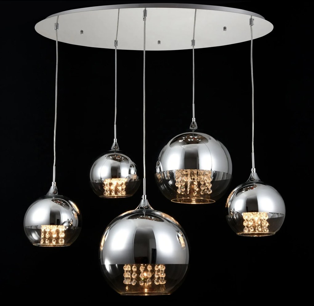 Maytoni modern függeszték fermi króm átlátszó myp140-pl-170-5-n