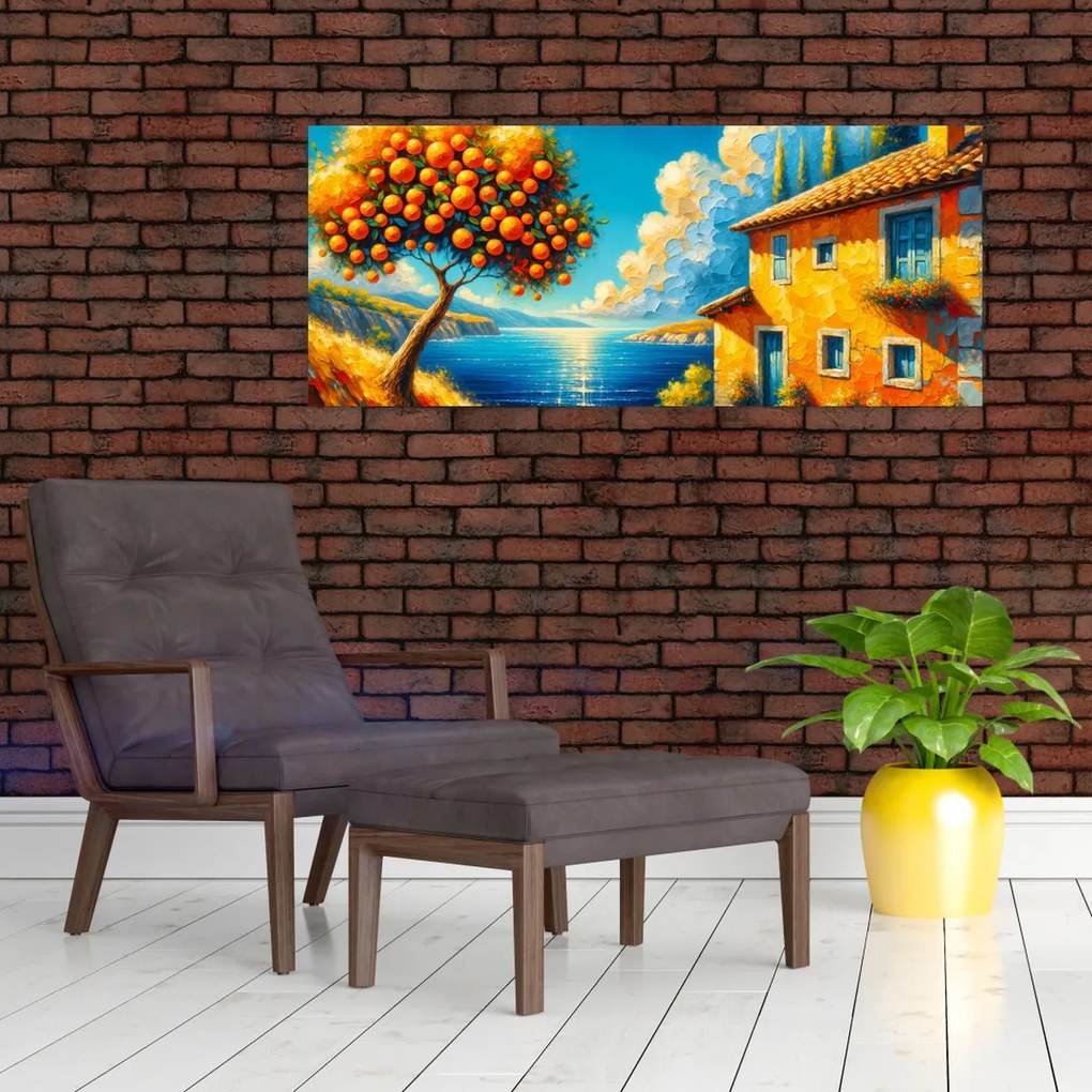 Kép - Ház narancsokkal II. (120x50 cm)