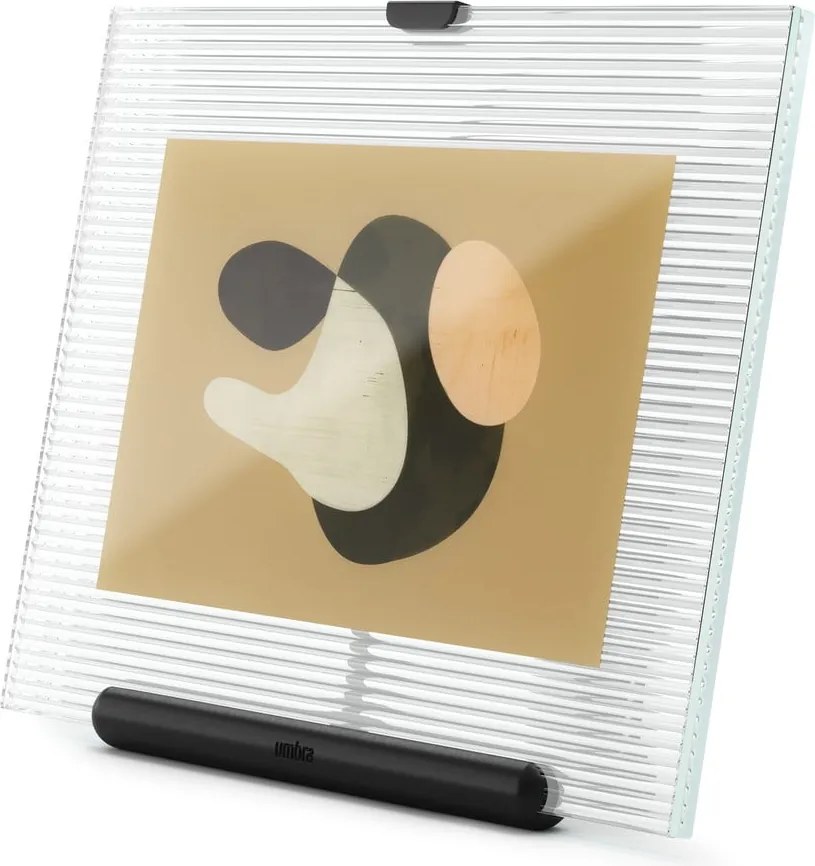 Fekete üveg álló képkeret 16x20 cm Flute – Umbra