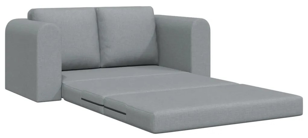 Floor Sofa Bed 2 az 1-ben Világosszürke 148x71x83 cm Bútor