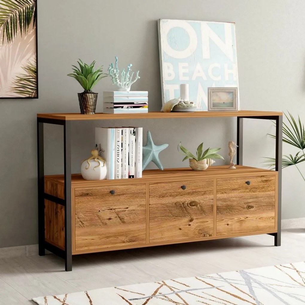 Nero v2 Atlantic Pine and Black szekrény