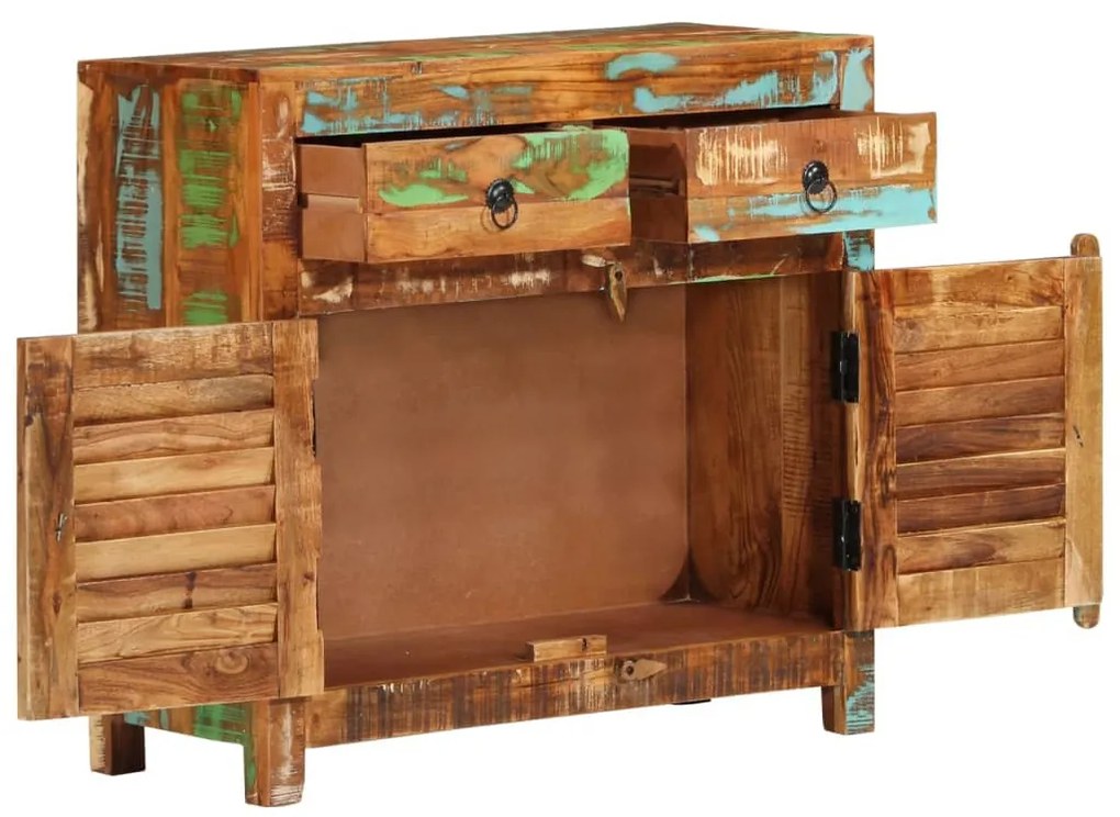 tömör újrahasznosított fa komód 70 x 30 x 68 cm