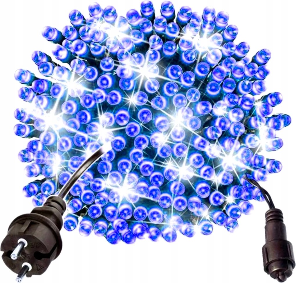 Karácsonyfa Fényfüzér 500 Led 26M Kültéri Kék Flash IP44 AH0500