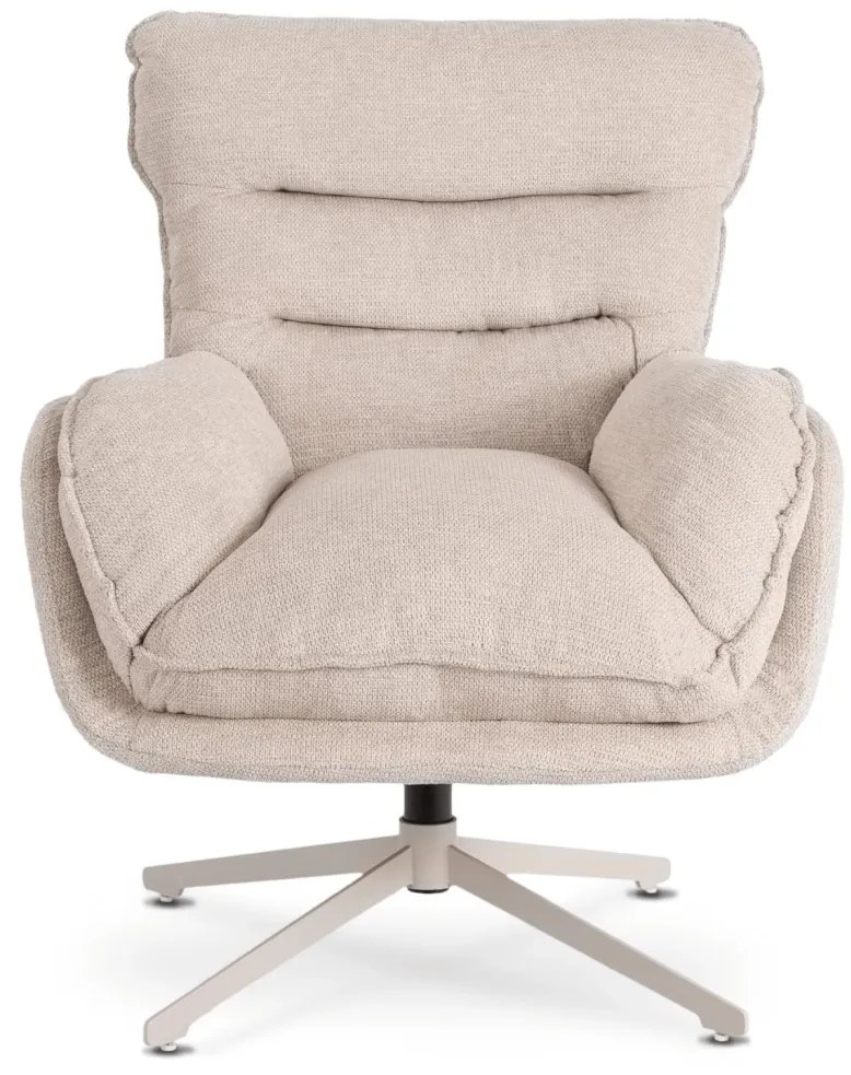 Forgó Relaxfotel Lábtartóval Krémszínben. PASADENA