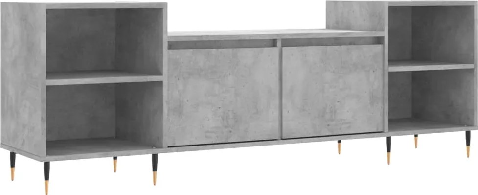 vidaXL betonszürke szerelt fa TV-szekrény 160x35x55 cm
