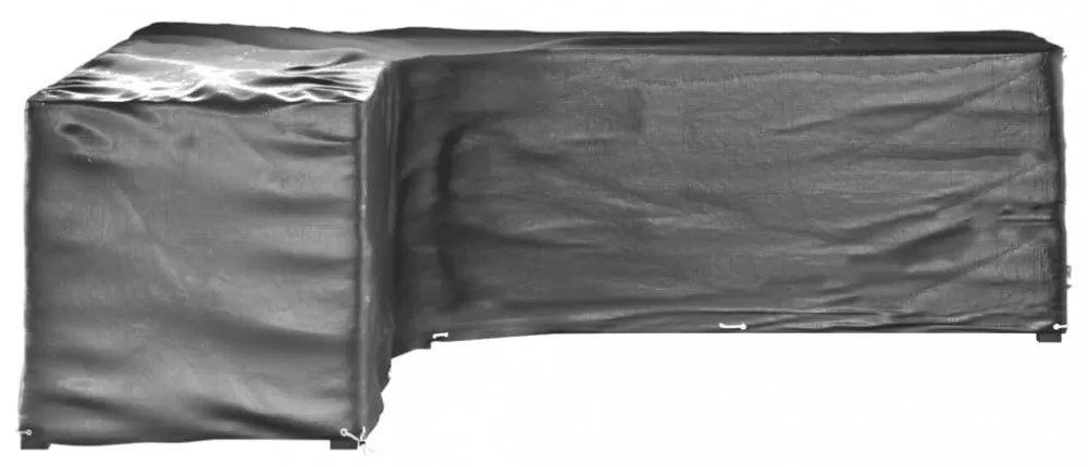 2 db L-alakú kerti bútorhuzat 20 fűzőlyukkal 300x300x90 cm