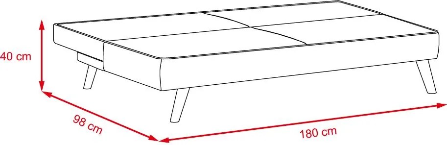 Rozkládací pohovka Catini KIRA - písková