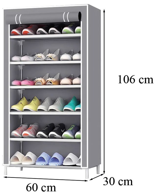 Cipősszekrény LCSZ-01 szürke