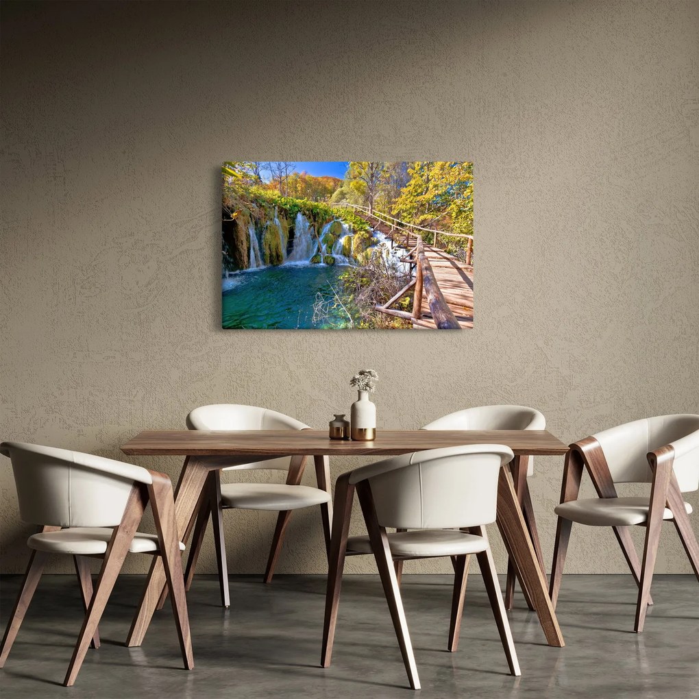 Kép - Bejárat a vízesésekhez (90x60 cm)