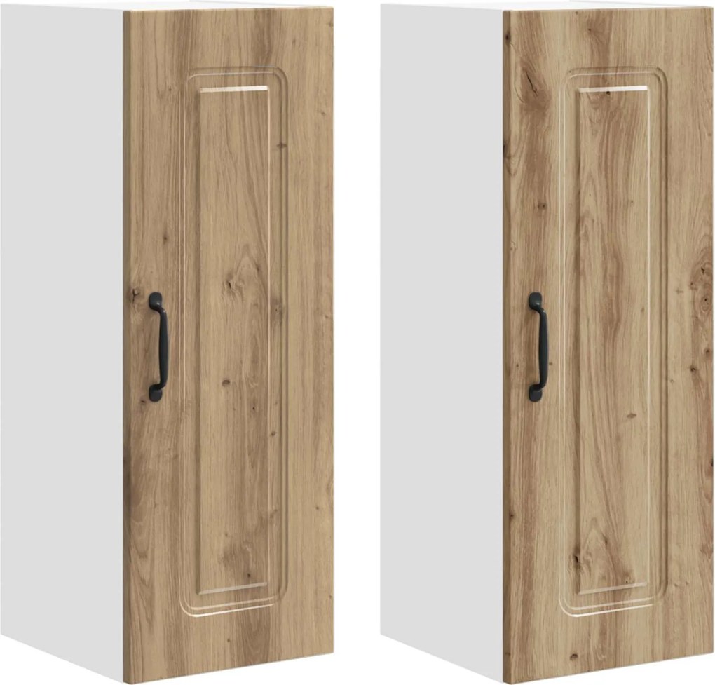 vidaXL Konyhaszekrény Kalmar 2 pcs Artisan tölgy 30 x 31 x 80 cm
