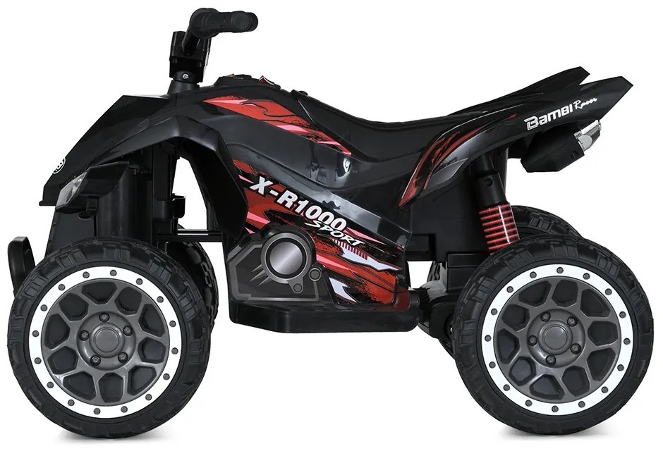 Elektromos quad gyerekeknek, 12V, fekete