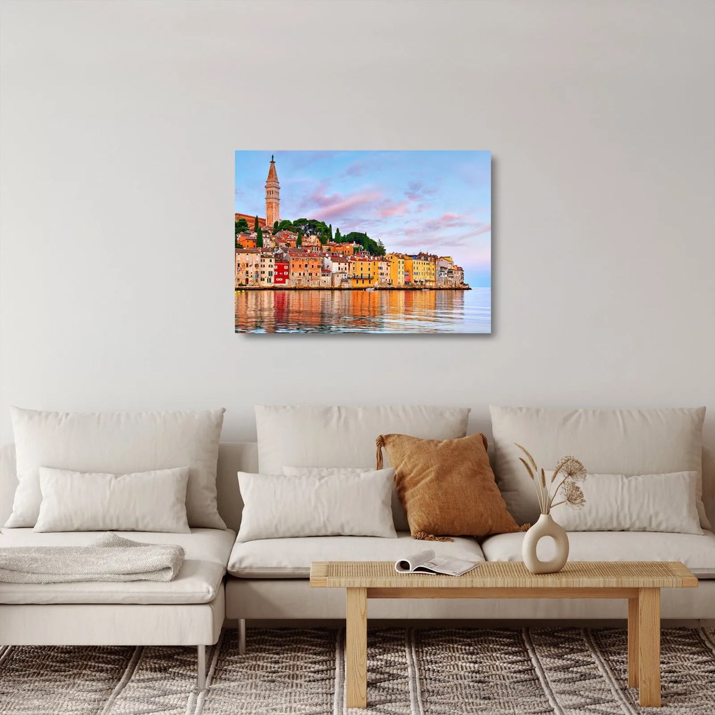 Üveg kép - Rovinj, Horvátország (70x50 cm)
