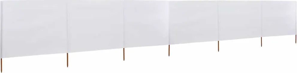vidaXL fehér 6-paneles szövet szélellenző 800 x 80 cm