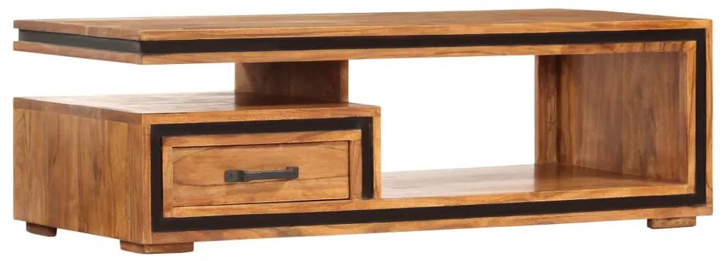 tömör akácfa dohányzóasztal 100 x 45 x 33 cm