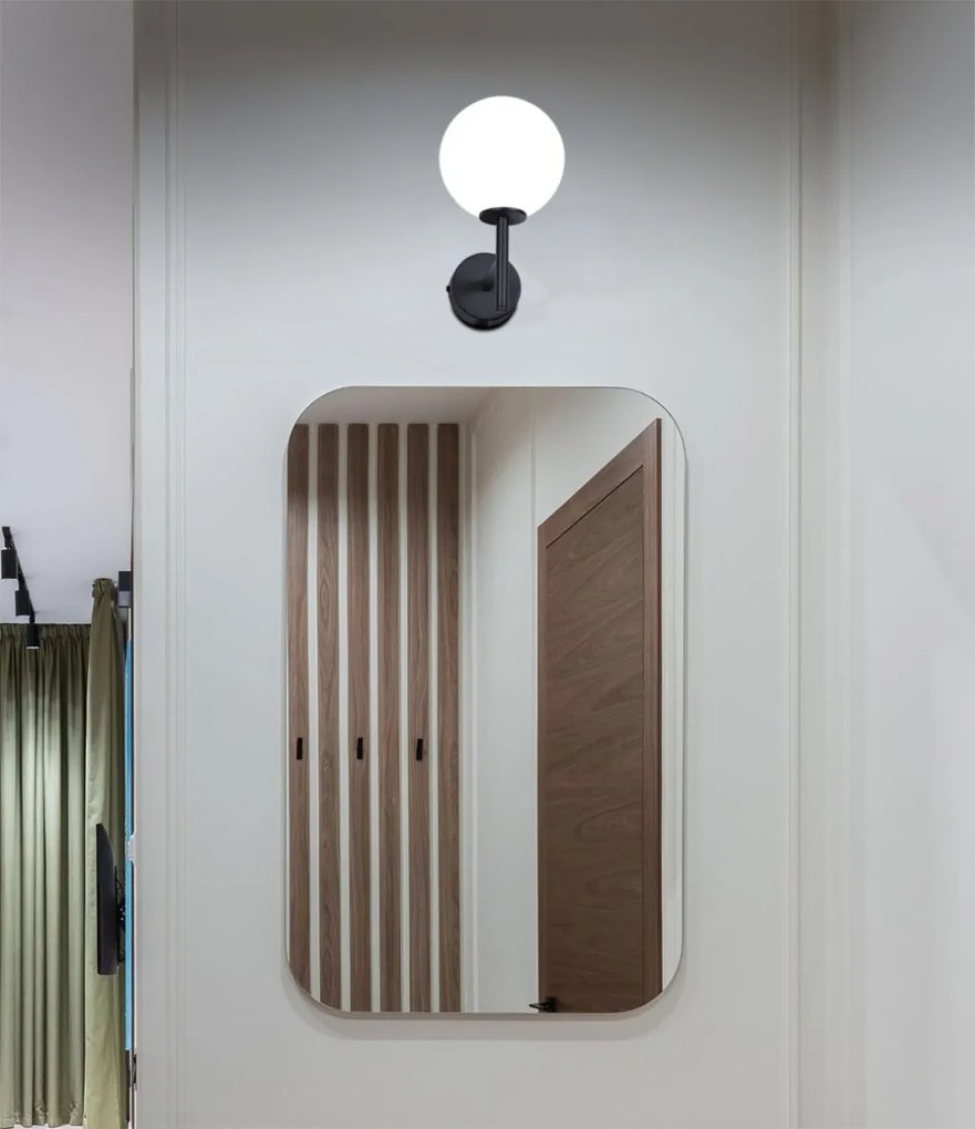 KAJA K-4884 FARO Fekete Színű Fali Lámpa 1xE14 10W IP20