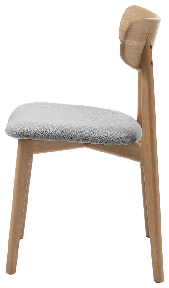 Világosszürke-natúr színű étkezőszék Elim – Unique Furniture