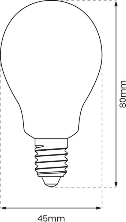 Eko-Light E14 G45 LED izzó 7W 600lm 4000K semleges fehér - 50W-nak megfelelő