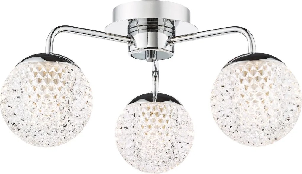 Dar Lighting modern mennyezeti lámpa teva csiszolt króm dartev5350