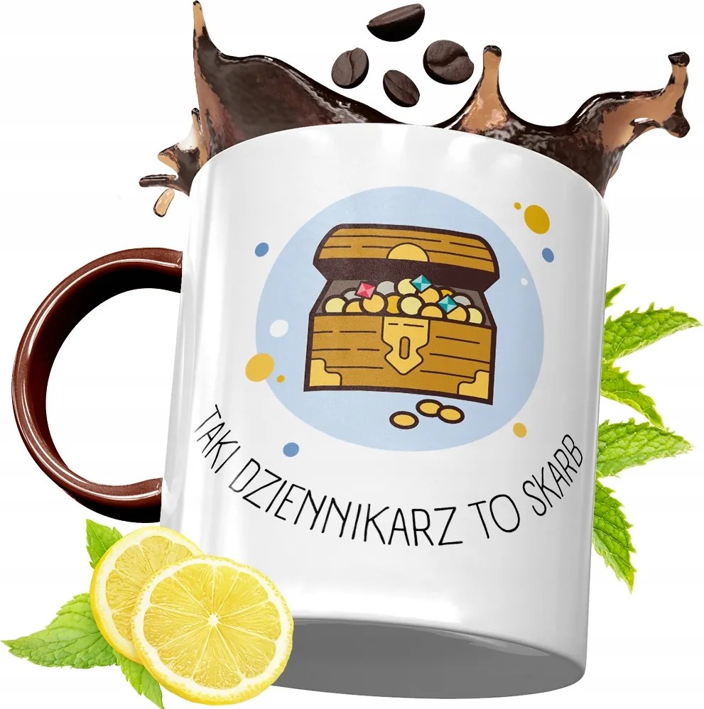 Bordó Bögre Újságírónak Születésnapra Ajándék fényképes nyomattal