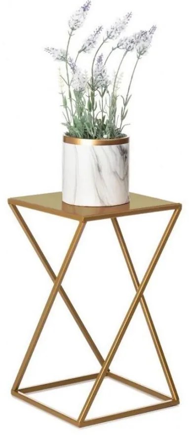 Virágállvány 40x24 cm arany színben