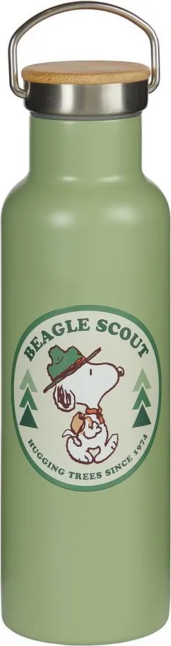 PEANUTS kulacs 650ml, zöld